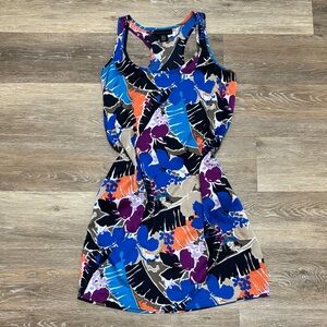 Apostrophe Multicolor Abstract Floral Dress